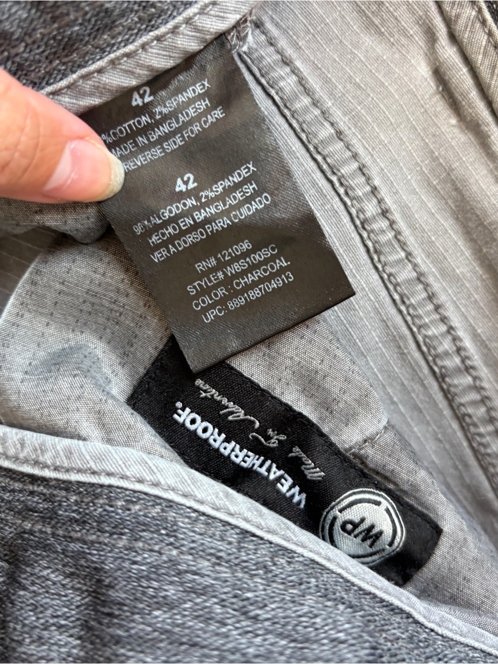 Weatherproof Solid Grey Shorts - Picture 4 of 4